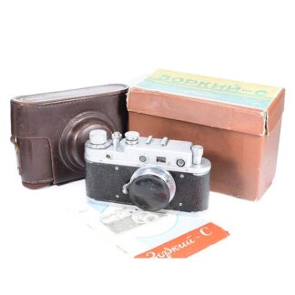 ZORKI C + INDUSTAR-22 50mm f/3.5 red P box