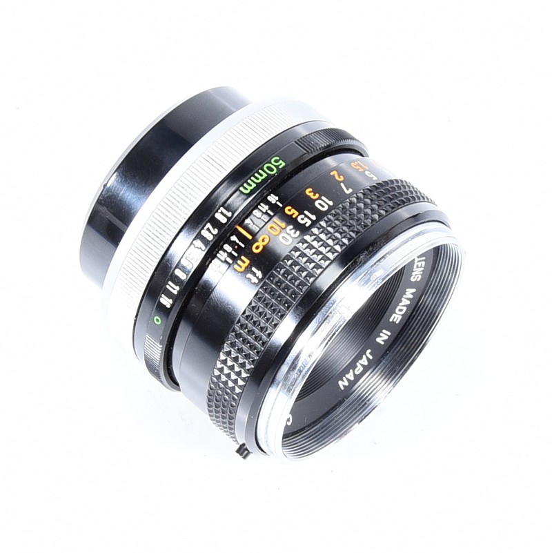 Canon FD 50mm f/1.8 chrome nose