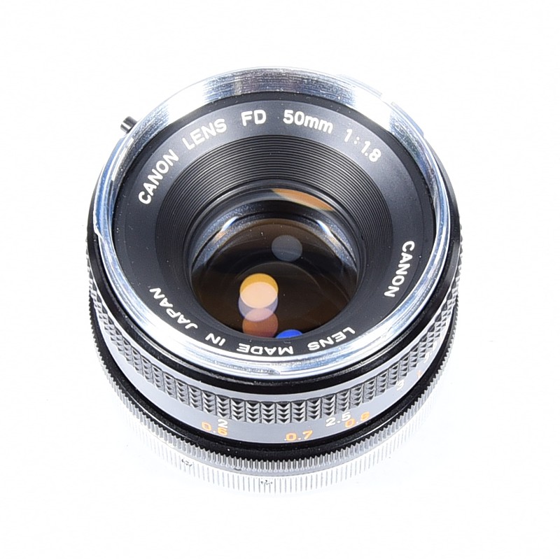 Canon FD 50mm f/1.8 chrome nose - obrazek 3