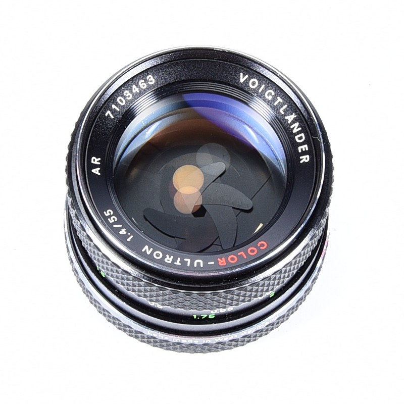 Voigtländer Color-Ultron 55mm f/1.4 AR Germany / Rollei QBM