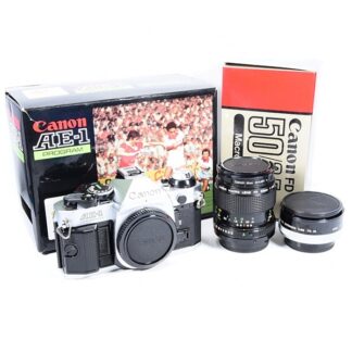 Canon AE-1 Program + 50mm f/3.5 Macro ESPANA World Cup 1982 Mint !