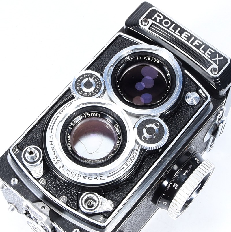 Rolleiflex 3.5C Zeiss Planar 3.5/75 6x6 - obrazek 3